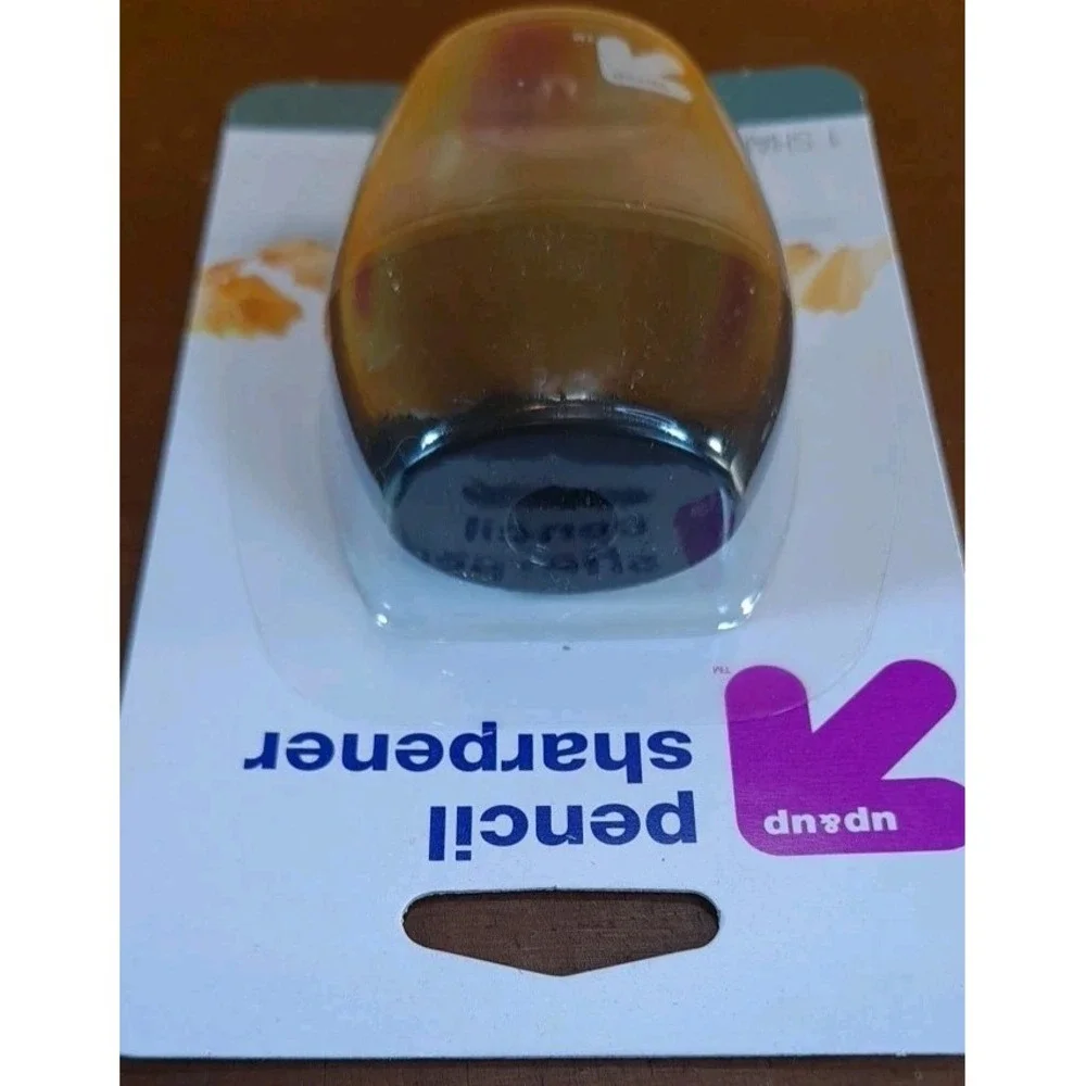Set Of 4 New Up &‎ Up - Pencil Sharpeners,  1 Hole with Plastic Receptacle